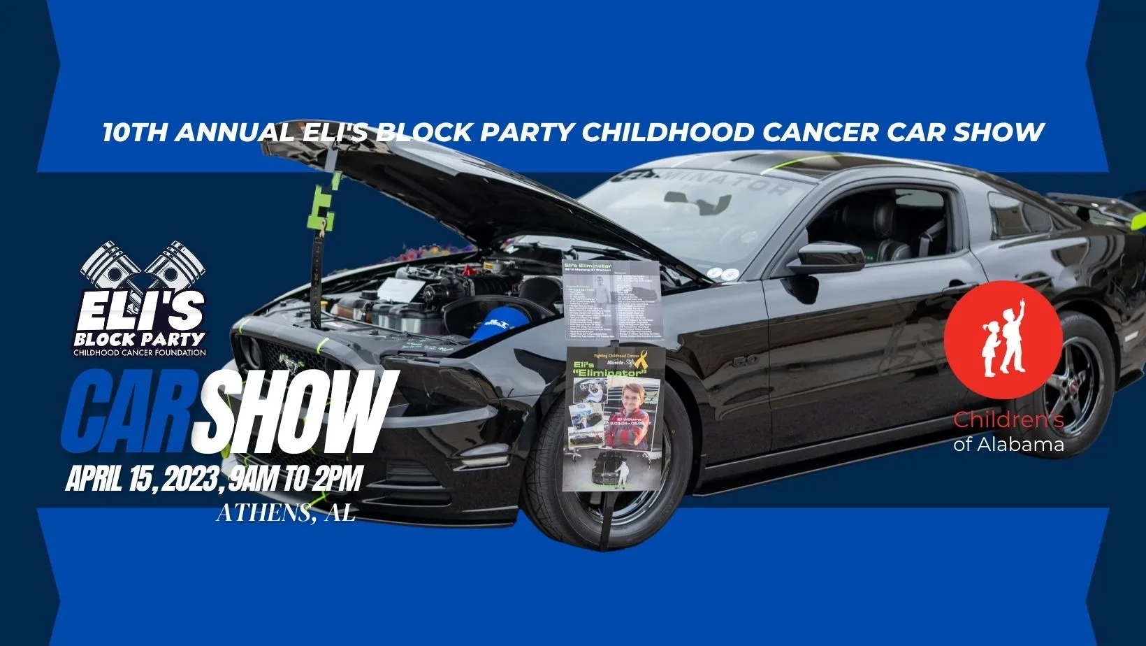 Eli's Block Party Childhood Cancer Car Show