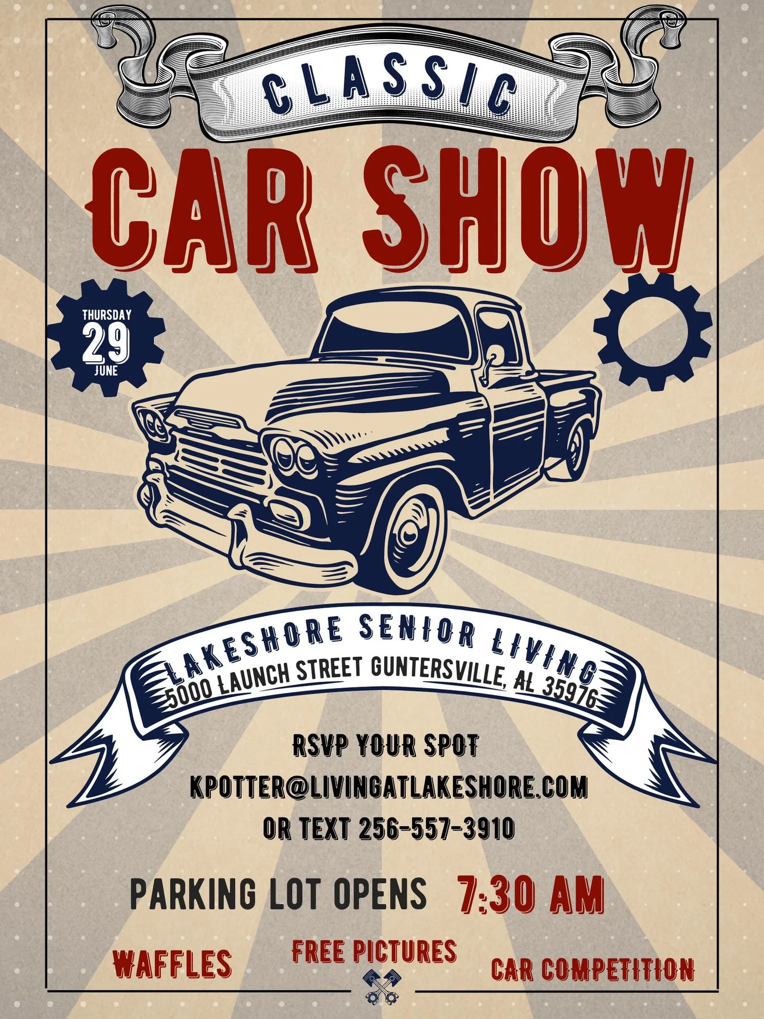 Lakeshore Senior Living Classic Car Show 2023