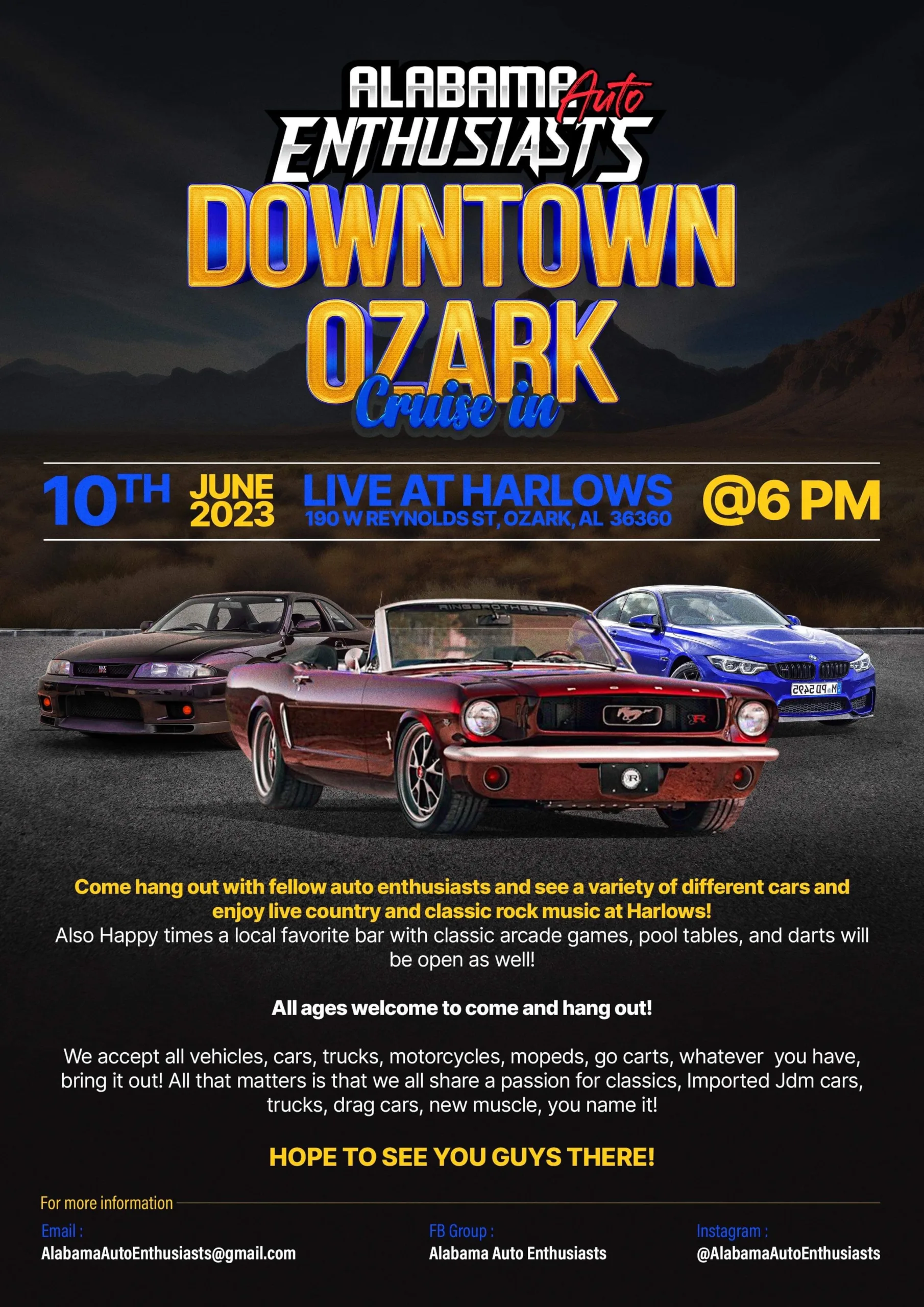 Downtown Ozark Cruise-In June 2023