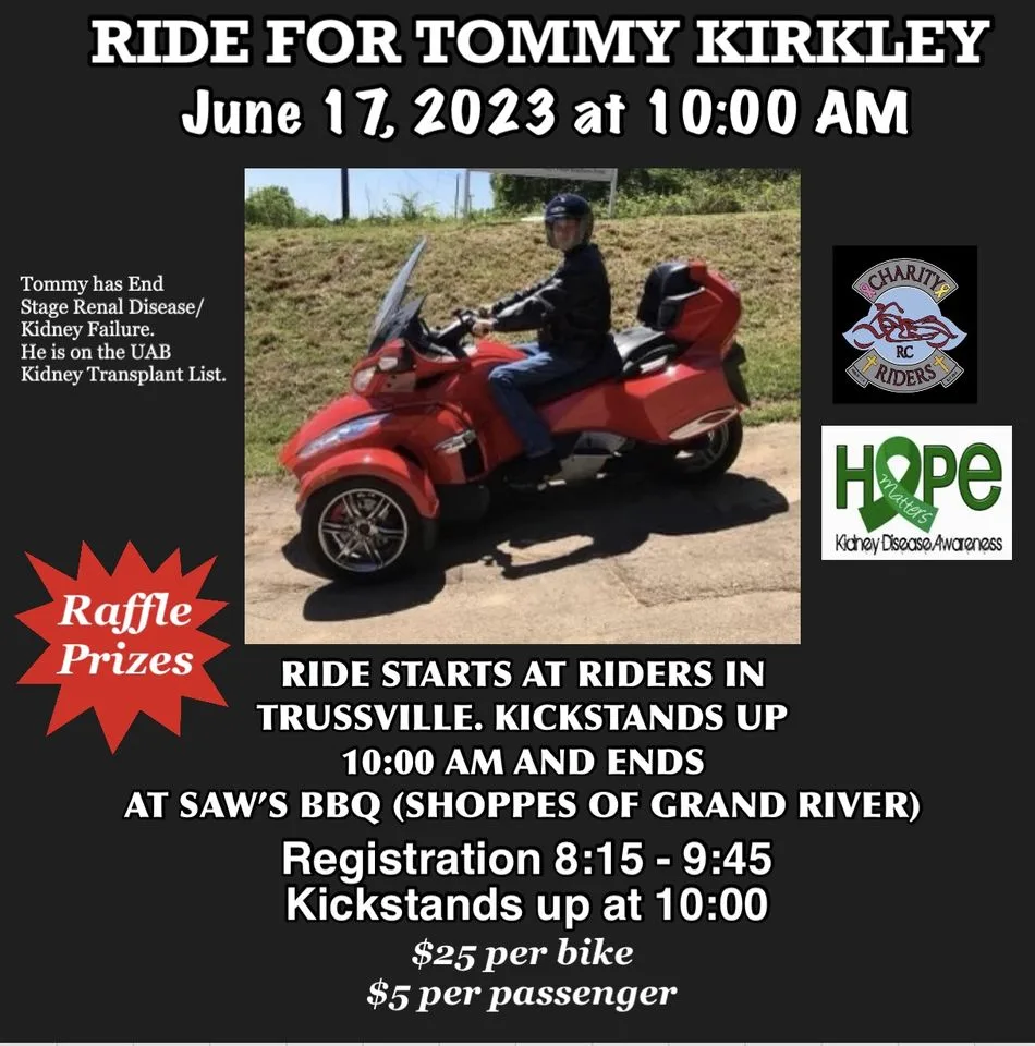 Ride For Tommy Kirkley - Riders Harley-Davidson