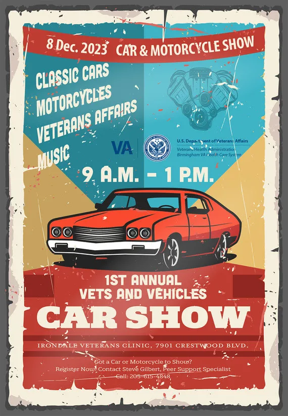 Birmingham 1st Annual Car & Motorcycle Show Vets and Vehicles