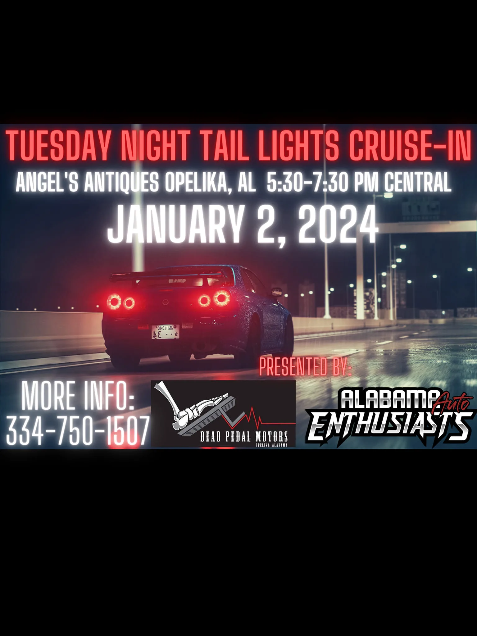 Tuesday Night Taillights Cruise-In | Jan 2024